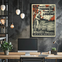 Forest Conservation Fire Prevention Propaganda Poster