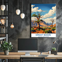 Great Basin Nevada National Park Adventure Travel Poster