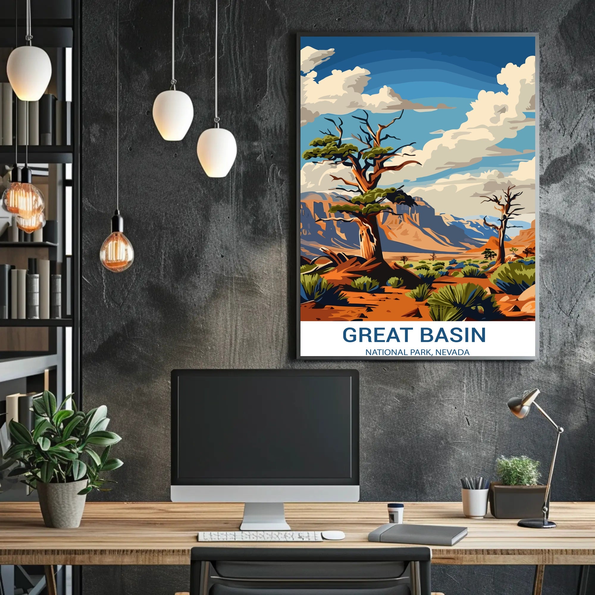 Great Basin Nevada National Park Adventure Travel Poster