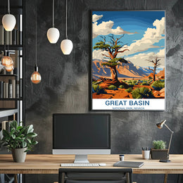 Great Basin Nevada National Park Adventure Travel Poster