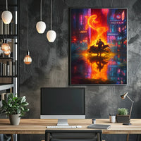 Enigmatic Typography Modern Art Poster