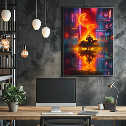 Enigmatic Typography Modern Art Poster