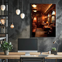 Luxurious Train Car Interior Poster