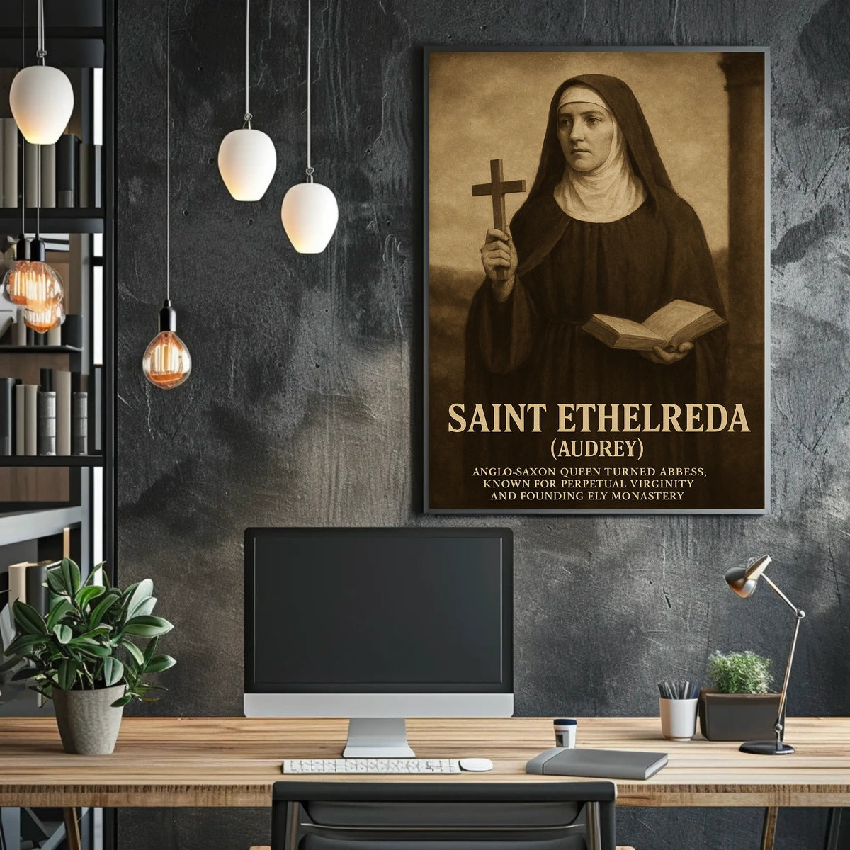 Saint Etheldreda (Audrey) Poster
