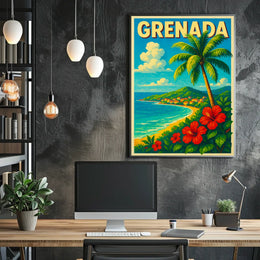 Grenada Tropical Paradise Poster