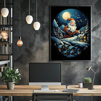 Enchanted Winter Wonderland Christmas Poster - Fantasy or Mythology Poster