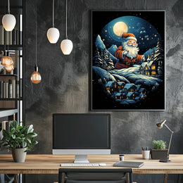 Enchanted Winter Wonderland Christmas Poster - Fantasy or Mythology Poster