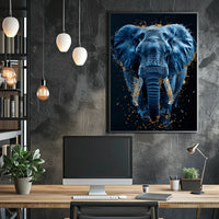 Majestic Elephant In Motion Poster