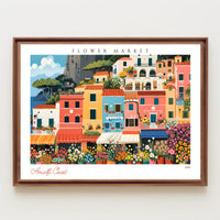 Amalfi Coast Flower Market Poster PosterGoat