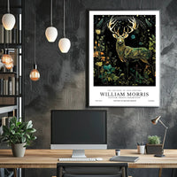 Majestic Stag in Nature-inspired Artistic Poster