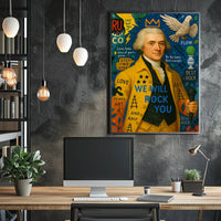 Historical Music Pop Art Poster with Modern Eclectic Vibes
