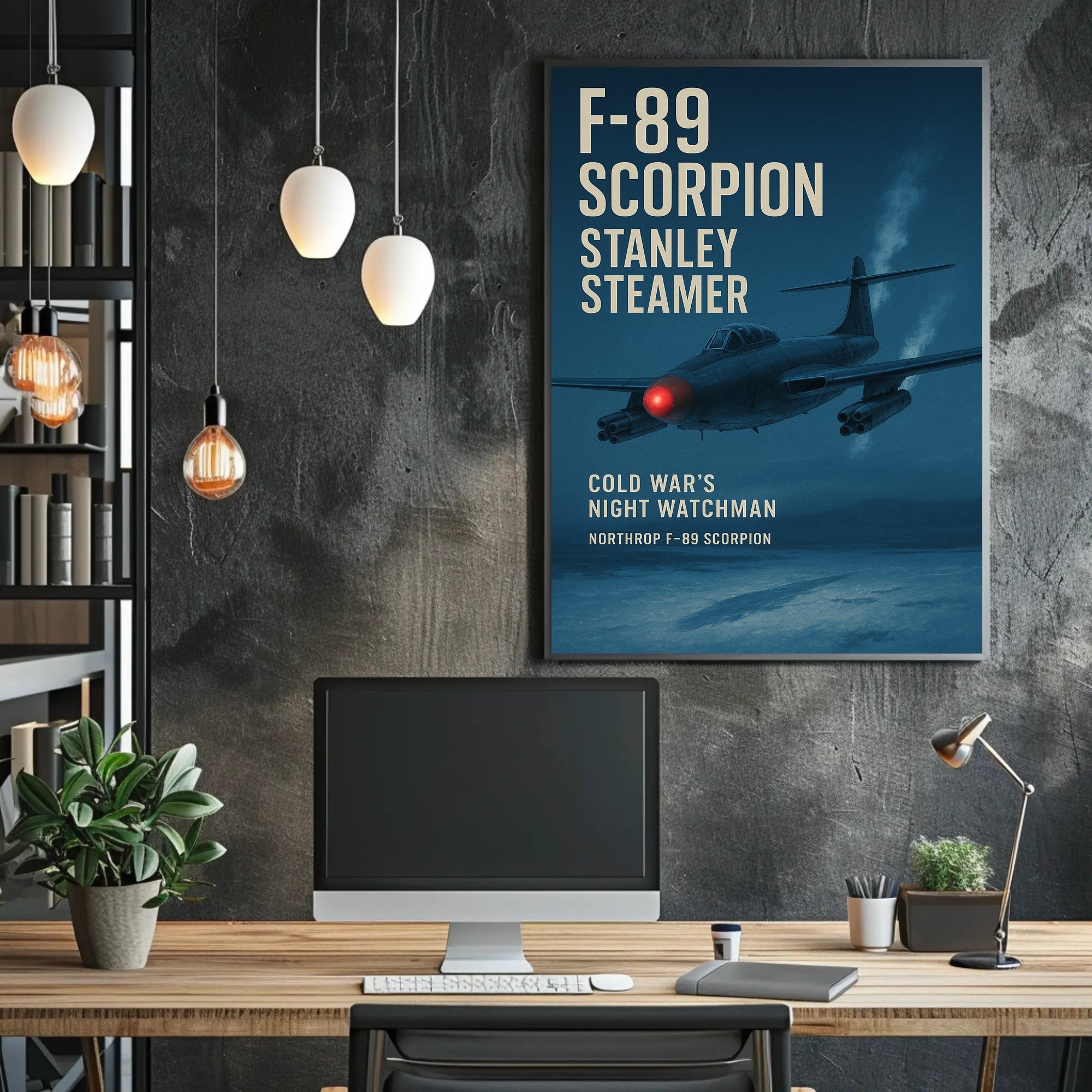 F-89 Scorpion Cold War Jet Art Print Military Poster