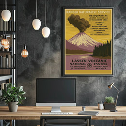 Lassen Volcanic National Park Ranger Service Poster