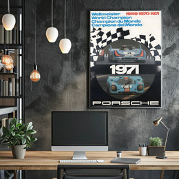 Porsche Racing Champions 1969-1971 Poster
