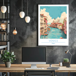 Venetian Waterways: Vintage Travel Poster