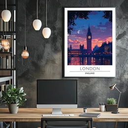 Big Ben Twilight London Urban or Cityscape Poster