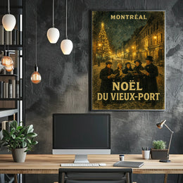 Noël Du Vieux-Port De Montréal Poster