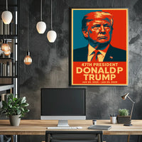 Trump Visionary Leadership Pop Art Patriotic Poster