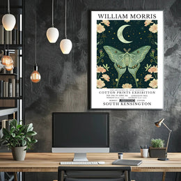 William Morris Cotton Prints Exhibition Poster