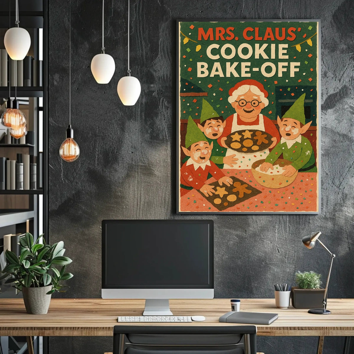 Mrs. Claus Cookie Bake-Off Poster