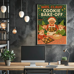 Mrs. Claus Cookie Bake-Off Poster