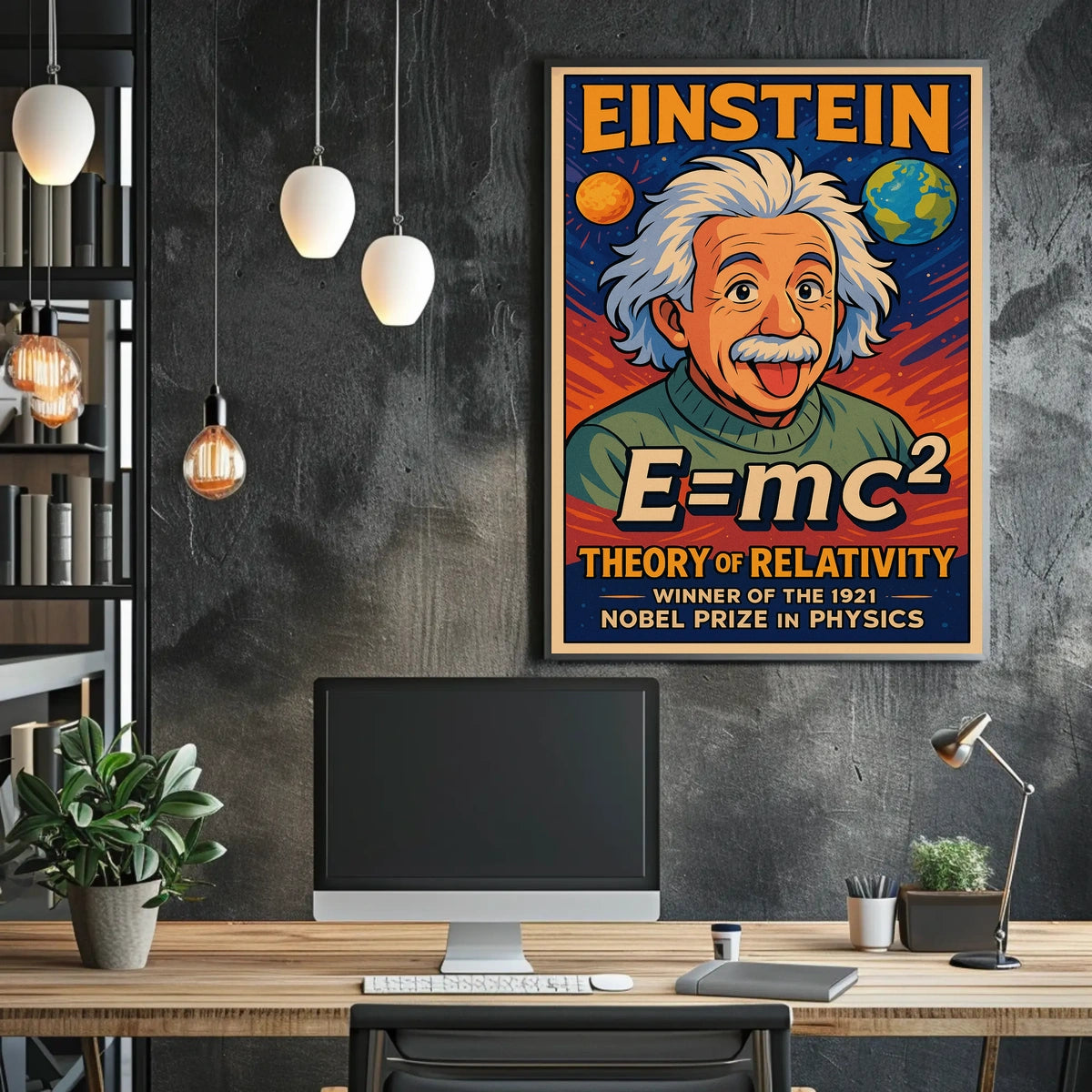 Albert Einstein Theory Of Relativity Poster