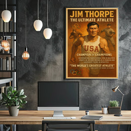 The Ultimate Athlete Tribute Jim Thorpe Poster