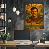 Celebrating Jim Thorpe The Greatest Athlete Jim Thorpe Poster