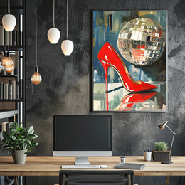Disco Glamour Retro Poster Wall Art For Decor