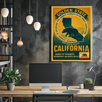 California The Golden State Poster