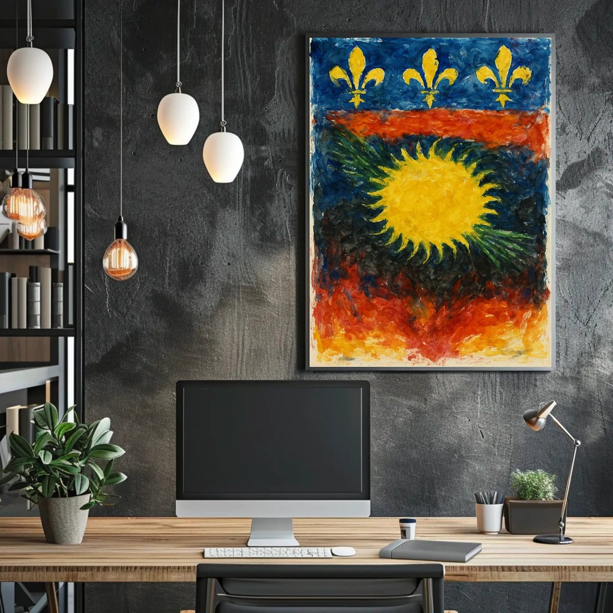Vibrant Heraldry Poster