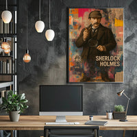 Sherlock Holmes Detective Vintage Art Poster - Pop Culture Poster