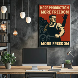 More Production, More Freedom Poster
