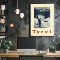 Tyrol Winter Landscape Vintage Travel Poster PosterGoat