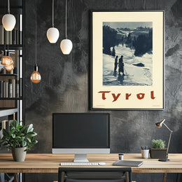 Tyrol Winter Landscape Vintage Travel Poster PosterGoat