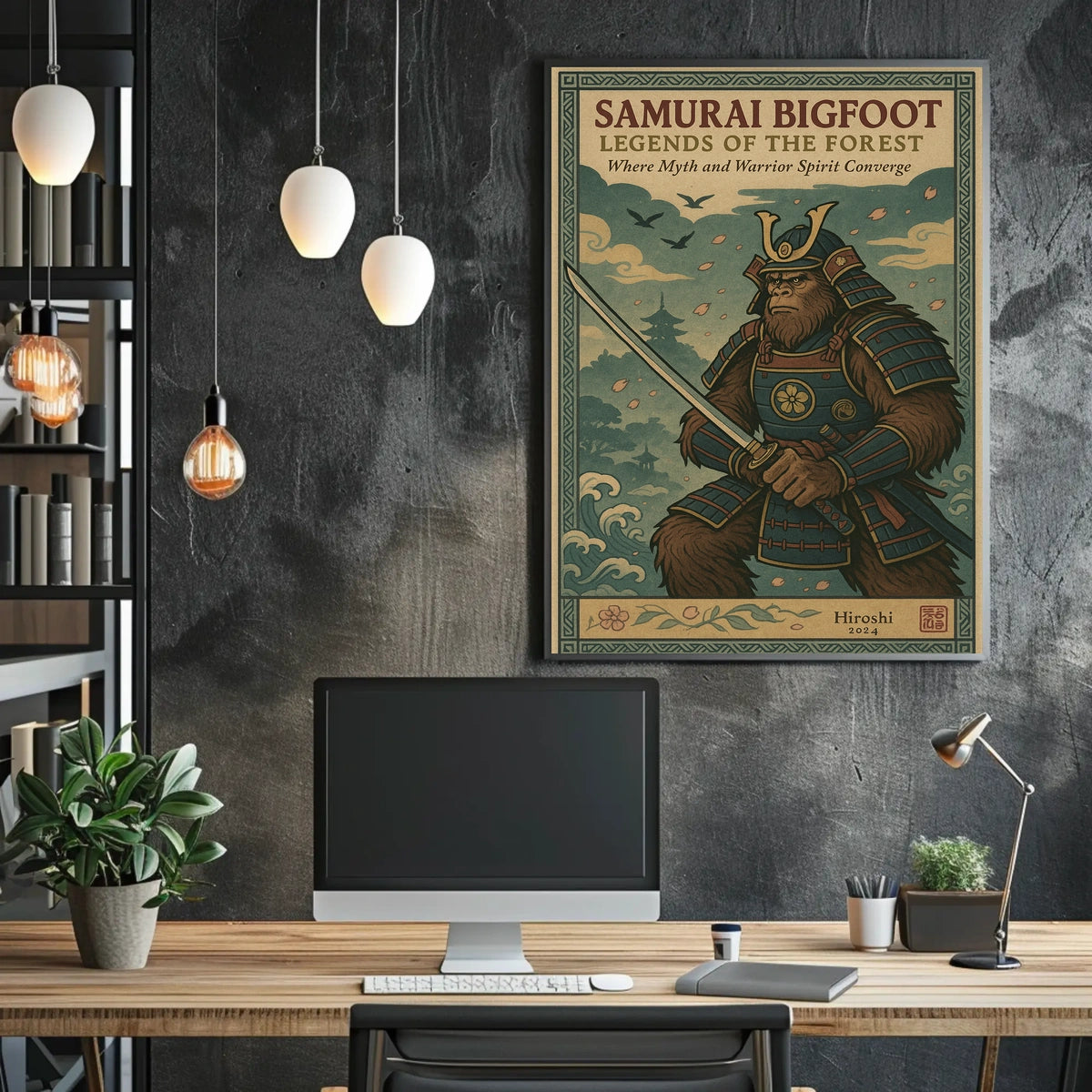 Samurai Bigfoot Legends of the Forest Poster