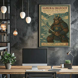 Samurai Bigfoot Legends of the Forest Poster