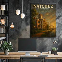 Natchez, Mississippi Antebellum Poster