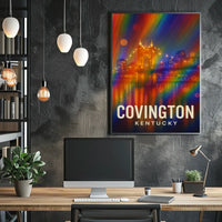 Covington Nightscape Impressionism Decor Lovers Poster