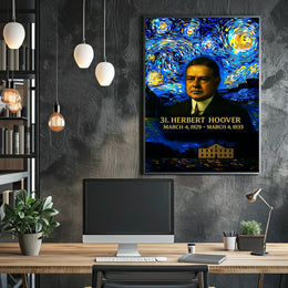 Herbert Hoover 31st President of the United States Presidential Masterpiece Series Poster