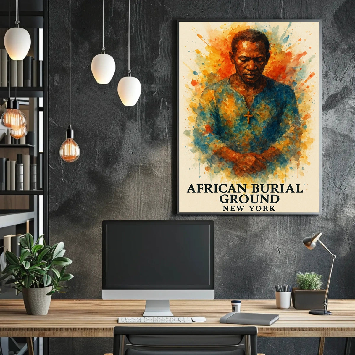 African Burial Ground Artful Cultural or Heritage Poster