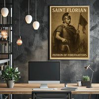 Saint Florian Patron Of Firefighters Poster