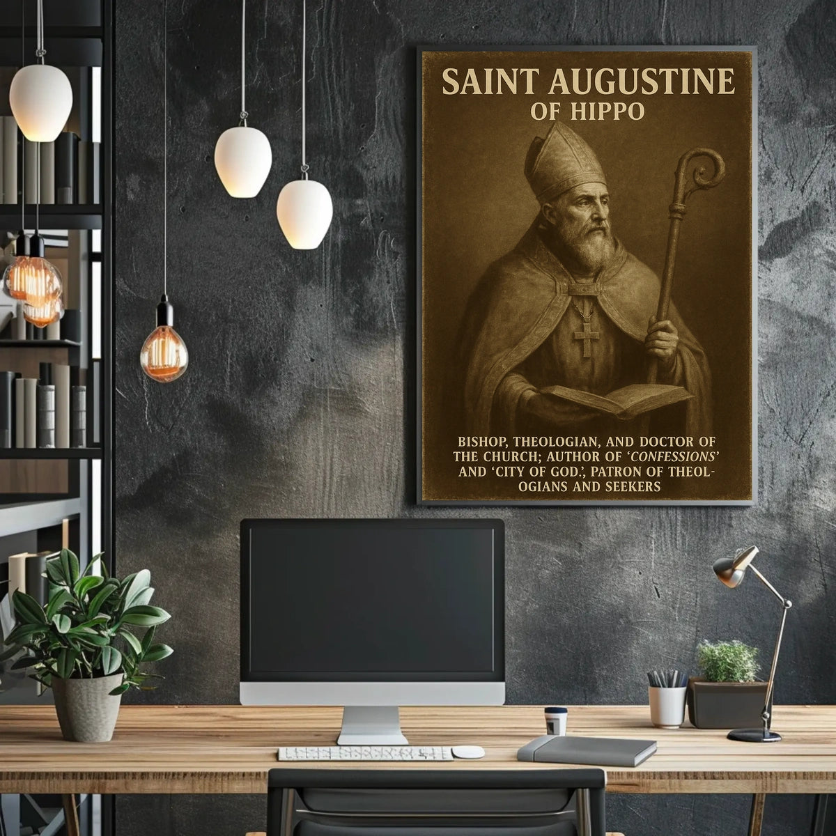 Saint Augustine Of Hippo Poster