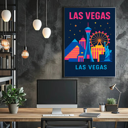 Vibrant Las Vegas Poster