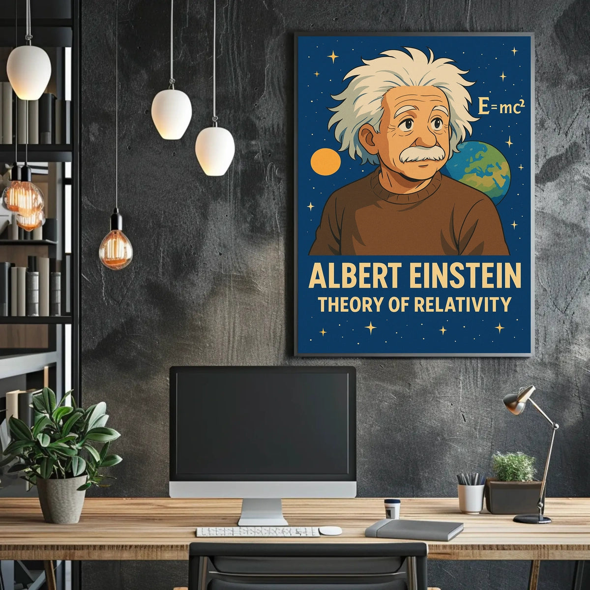 Albert Einstein Theory Of Relativity Poster