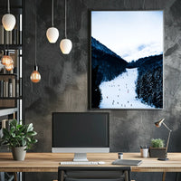 Winter Wonderland Ski Slope Poster