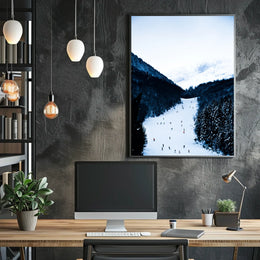 Winter Wonderland Ski Slope Poster