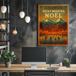 Denver Rocky Mountain Noël Poster