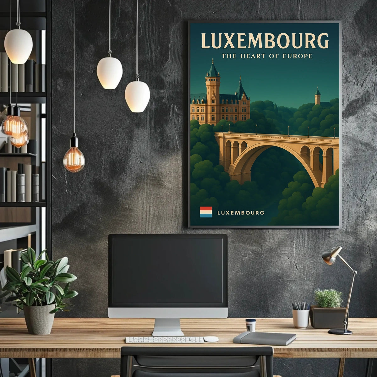 Luxembourg The Heart Of Europe Poster