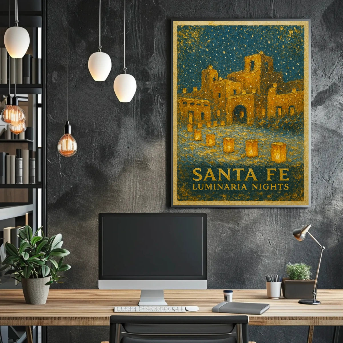 Santa Fe Luminaria Nights Poster